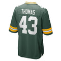 Punc GB.Packers #43 Kiondre Thomas Green Team Game Jersey