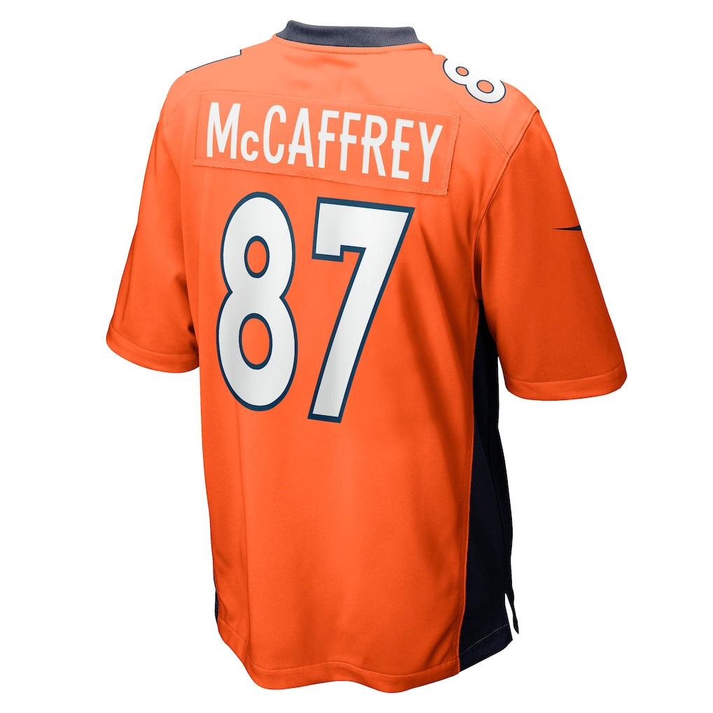 Punc D.Broncos #87 Ed McCaffrey Orange Game Retired Player Jersey