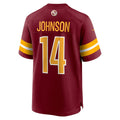 Punc W.Commanders #14 Josh Johnson Burgundy Team Game Jersey