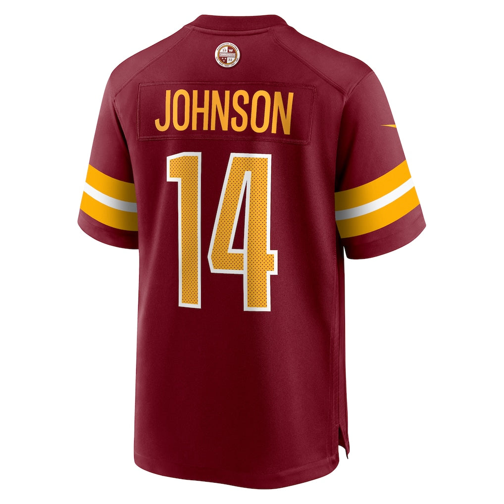 Punc W.Commanders #14 Josh Johnson Burgundy Team Game Jersey