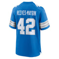 Punc D.Lions #42 Jalen Reeves-Maybin Blue Team Game Jersey