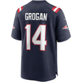 Punc NE.Patriots #14 Steve Grogan Navy Game Retired Player Jersey