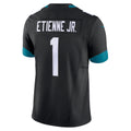 Punc J.Jaguars #1 Travis Etienne Jr Black Vapor F.U.S.E. Limited Jersey