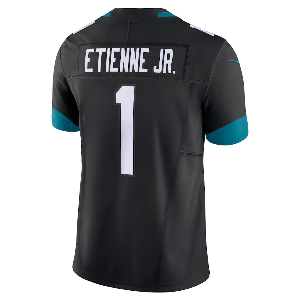 Punc J.Jaguars #1 Travis Etienne Jr Black Vapor F.U.S.E. Limited Jersey