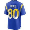 Punc LA.Rams #80 Isaac Bruce Royal Game Retired Player Jersey
