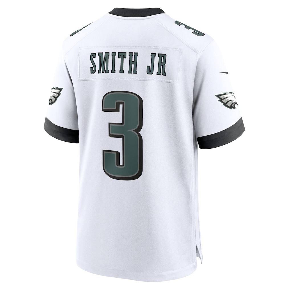 Punc P.Eagles #3 Nolan Smith White Game Jersey