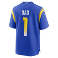 Punc LA.Rams #1 Dad Royal Game Jersey
