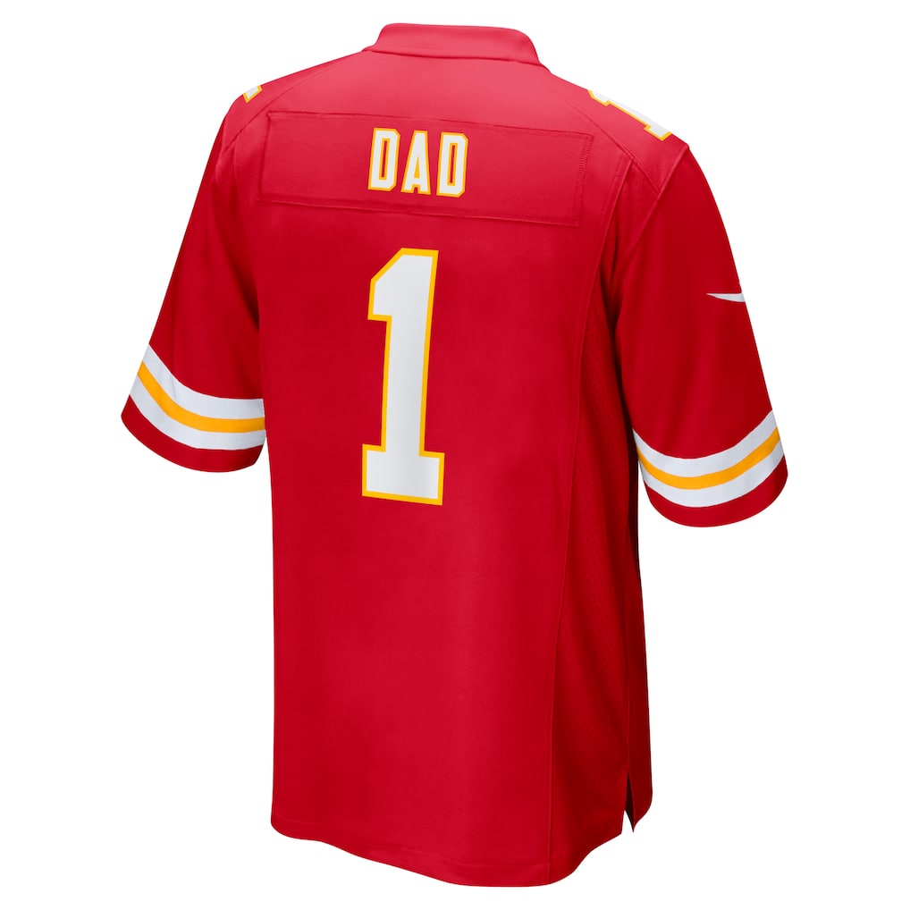 Punc KC.Chiefs #1 Dad Red Game Jersey