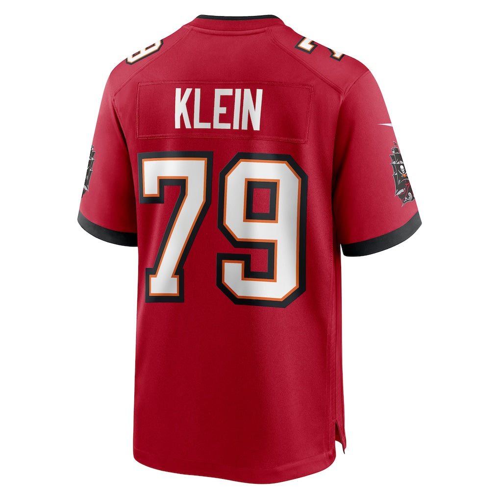 Punc TB.Buccaneers #79 Elijah Klein Red Game Jersey