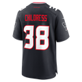 Punc H.Texans #38 Zion Childress Navy Team Game Jersey