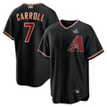 Punc A.Diamondbacks #7 Corbin Carroll Player Black World Series Replica Personalized Stitched Jerseys