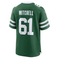 Punc NY.Jets #61 Max Mitchell Legacy Green Team Game Jersey