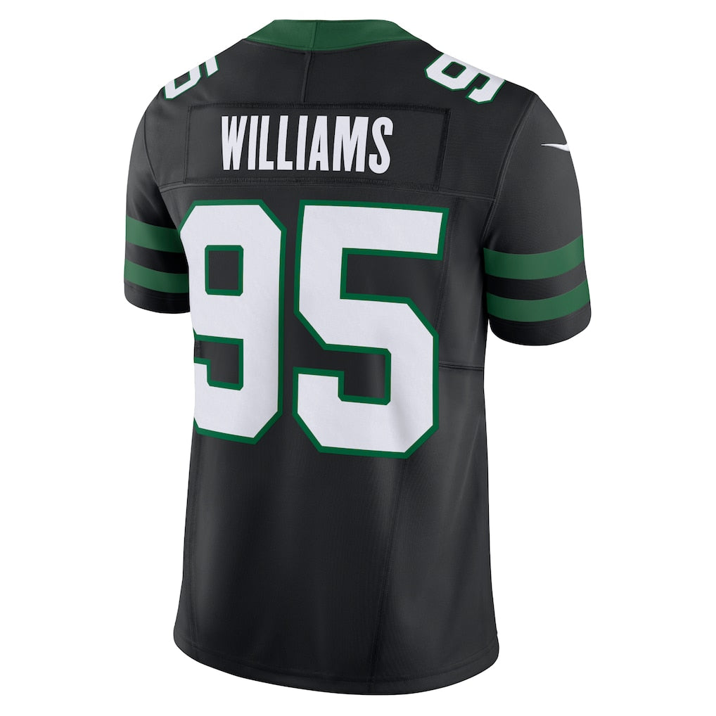 Punc NY.Jets #95 Quinnen Williams Legacy Black Alternate Vapor F.U.S.E. Limited Jersey