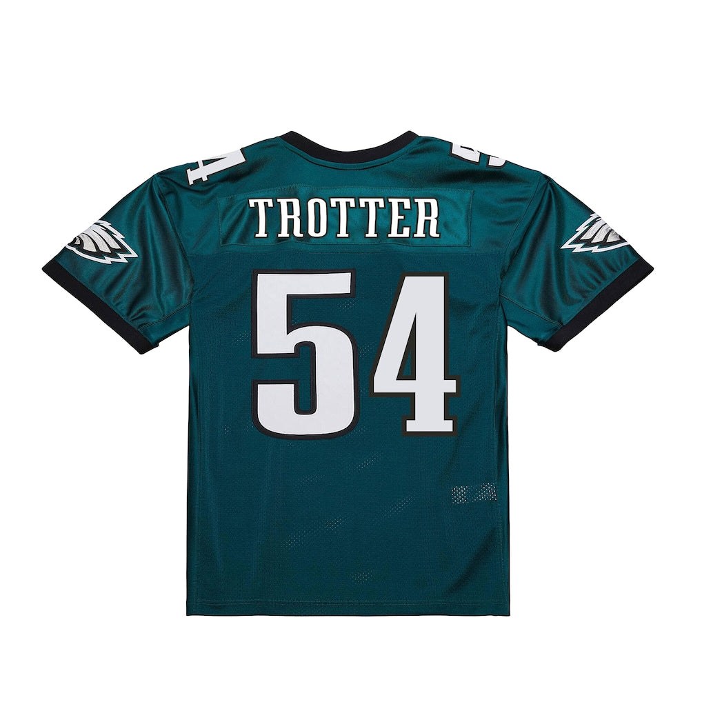Punc P.Eagles #54 Jeremiah Trotter Jr. Mitchell & Ness Green 2000 Legacy Throwback Replica Jersey