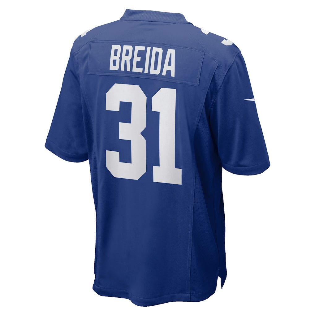 Punc NY.Giants #31 Matt Breida Royal Game Jersey