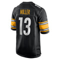 Punc P.Steelers #13 Scotty Miller Black Game Jersey