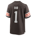 Punc C.Browns #1 Dad Brown Game Jersey
