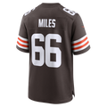 Punc C.Browns #66 Joshua Miles Brown Team Game Jersey