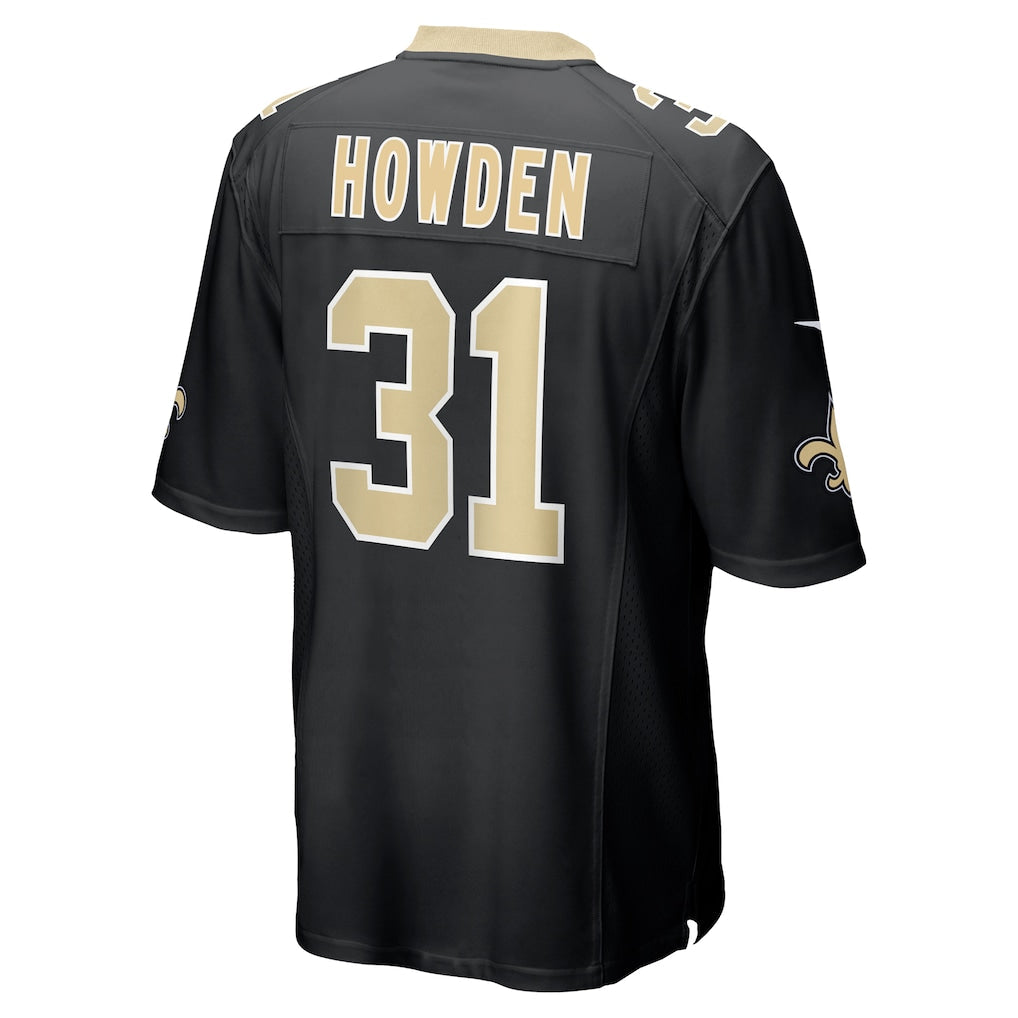 Punc NO.Saints #31 Jordan Howden Black Team Game Jersey