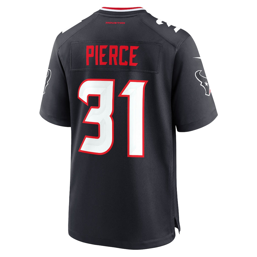 Punc H.Texans #31 Dameon Pierce Navy Game Jersey