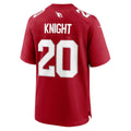 Punc A.Cardinals #20 Zonovan Knight Cardinal Team Game Jersey