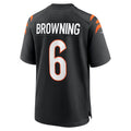 Punc C.Bengals #6 Jake Browning Black Retired Player Jersey