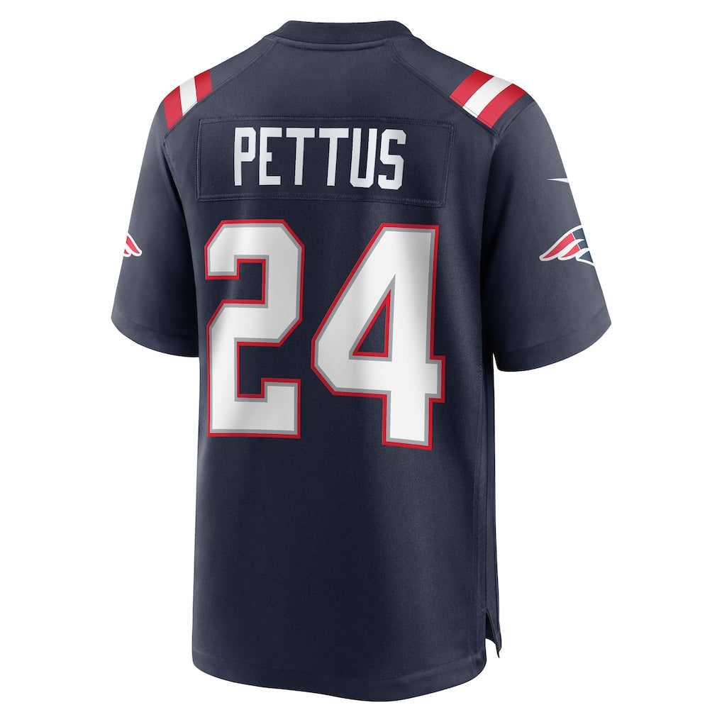 Punc NE.Patriots #24 Dell Pettus Navy Game Retired Player Jersey