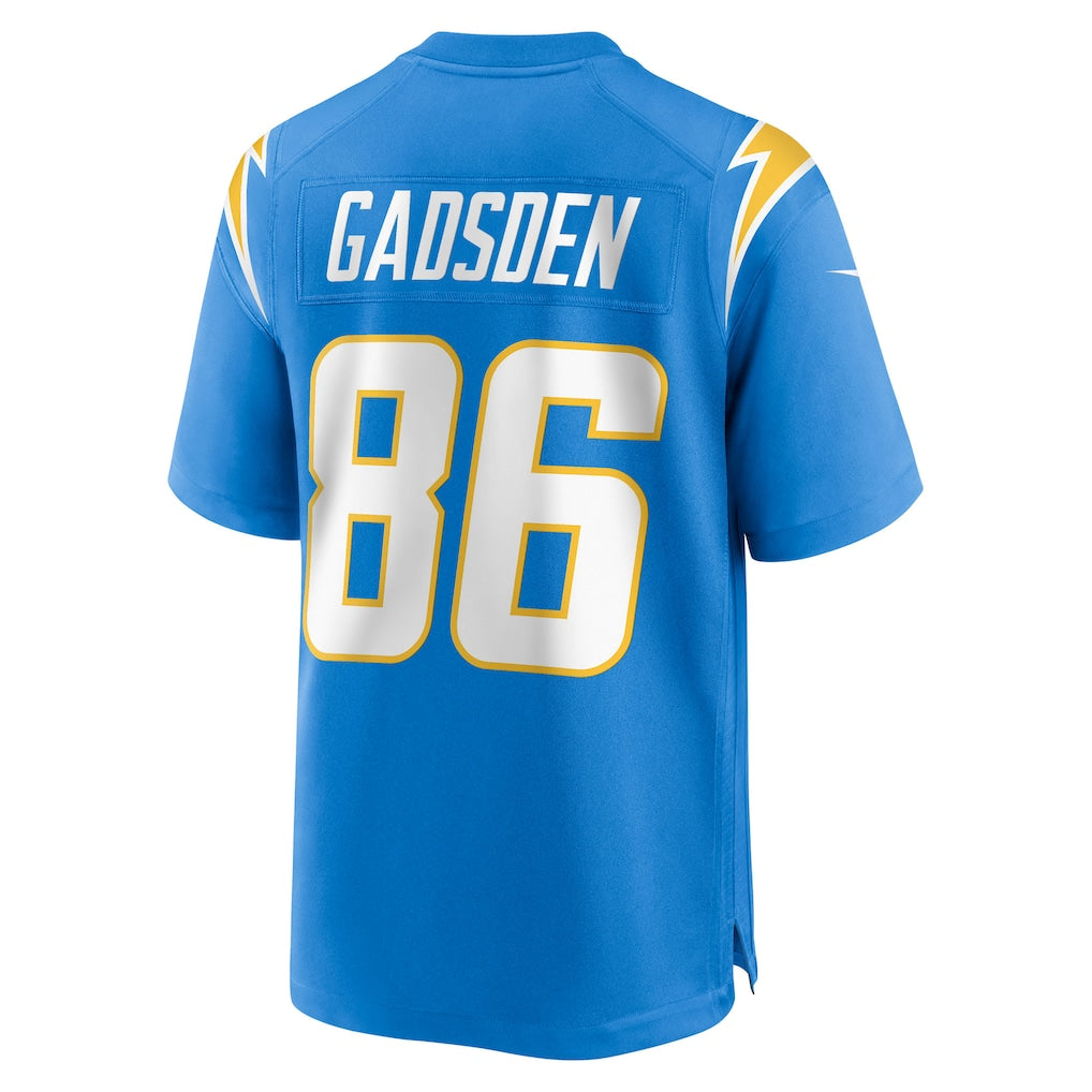Punc LA.Chargers #86 Oronde Gadsden Powder Blue Team Game Jersey