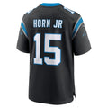 Punc C.Panthers #15 Jimmy Horn Jr Black Team Game Jersey