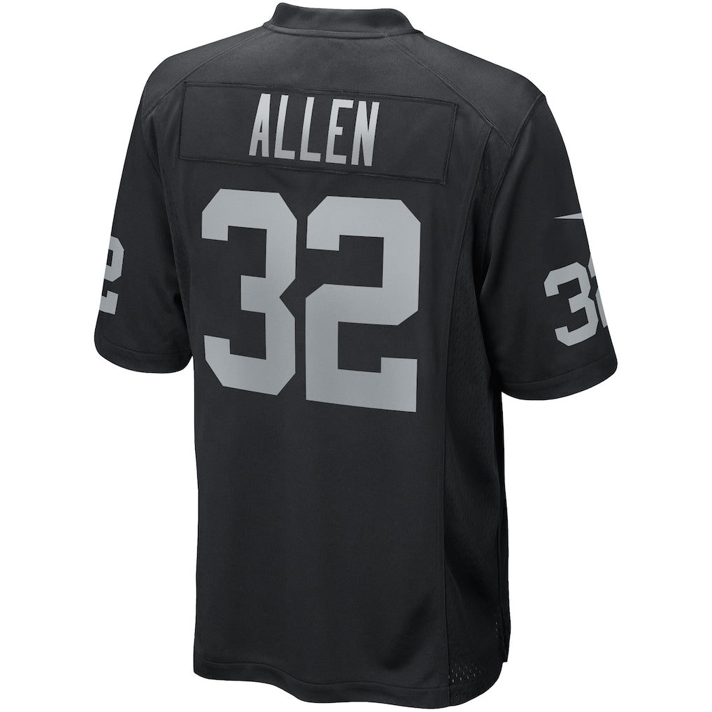 Punc LV.Raiders #32 Marcus Allen Black Game Retired Player Jersey