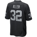 Punc LV.Raiders #32 Marcus Allen Black Game Retired Player Jersey
