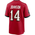 Punc TB.Buccaneers #14 Brad Johnson Red Game Retired Player Jersey