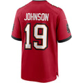 Punc TB.Buccaneers #19 Keyshawn Johnson Red Game Retired Player Jersey