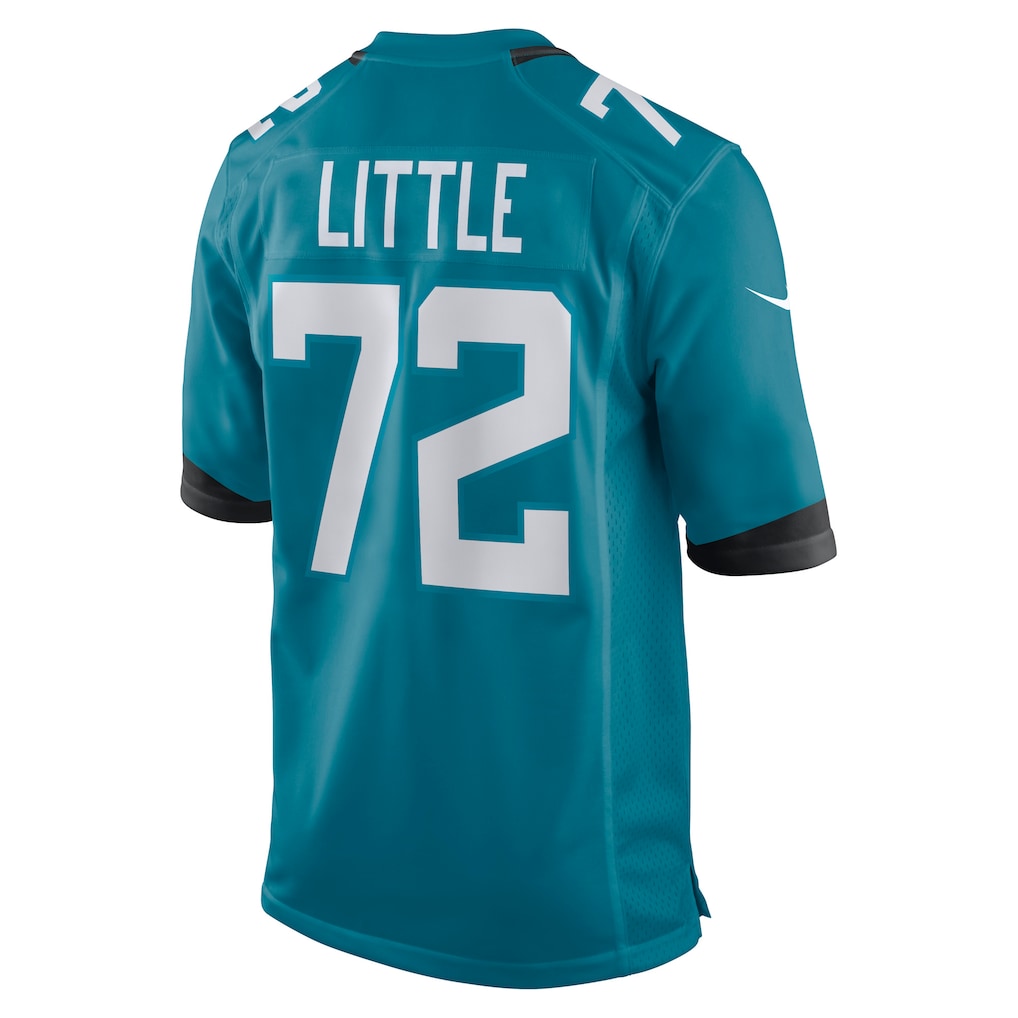 Punc J.Jaguars #72 Walker Little Teal Game Jersey