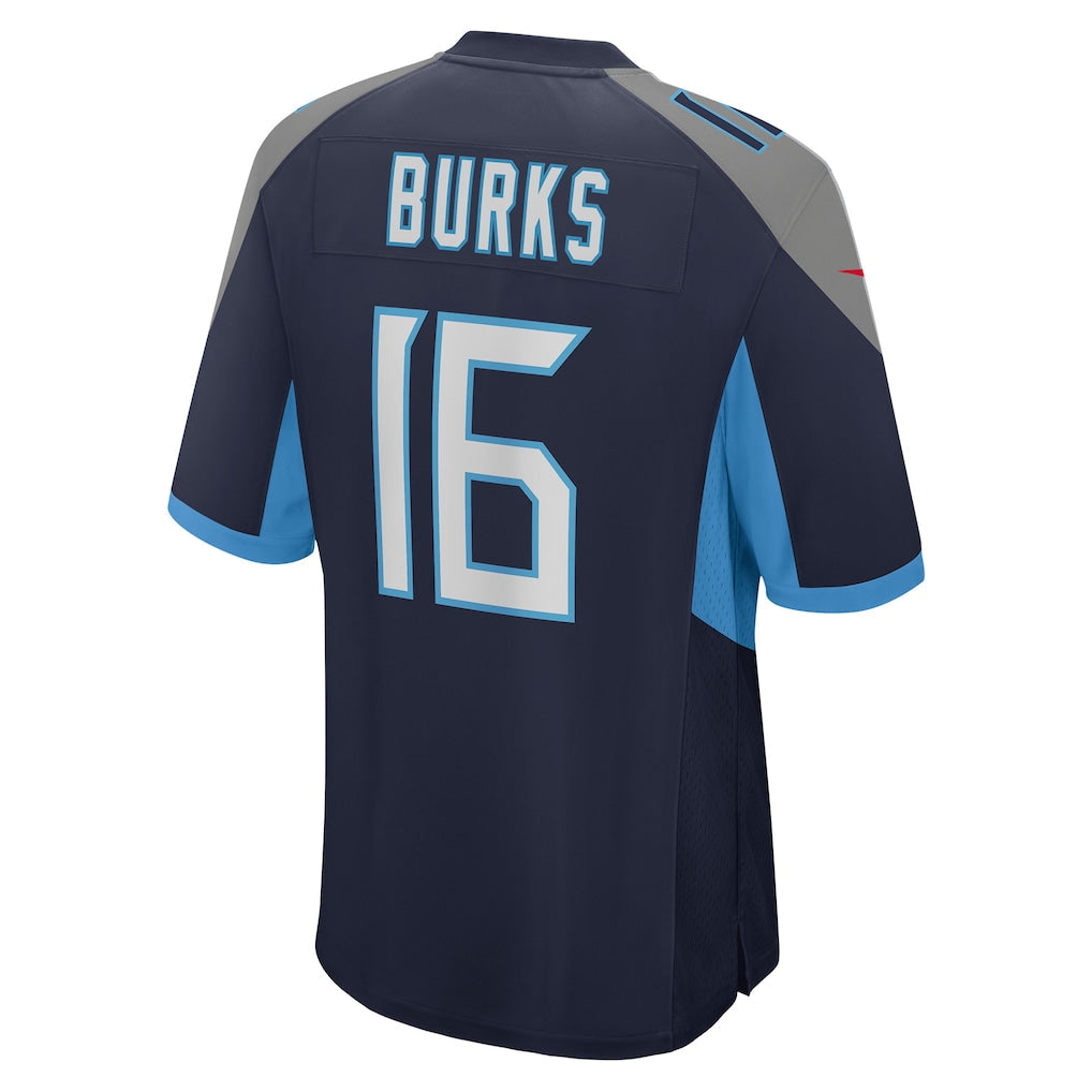 Punc T.Titans #16 Treylon Burks Navy Player Game Jersey