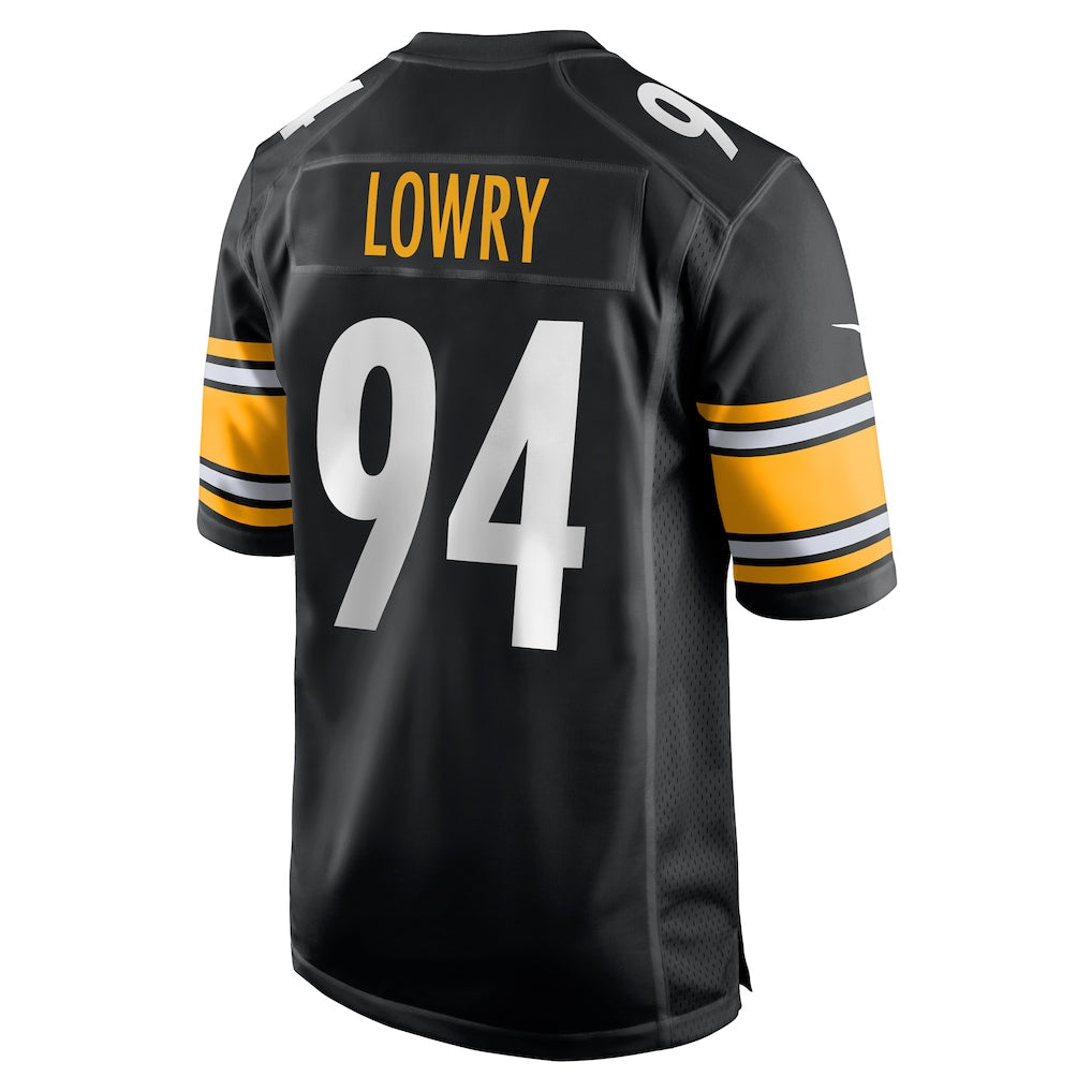 Punc P.Steelers #94 Dean Lowry Black Game Jersey