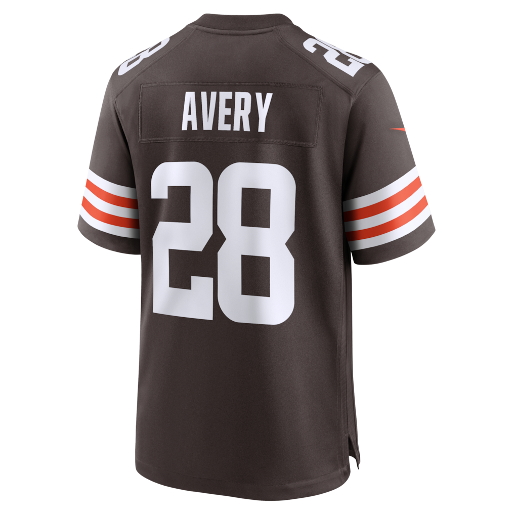 Punc C.Browns #28 Tre Avery Brown Team Game Jersey