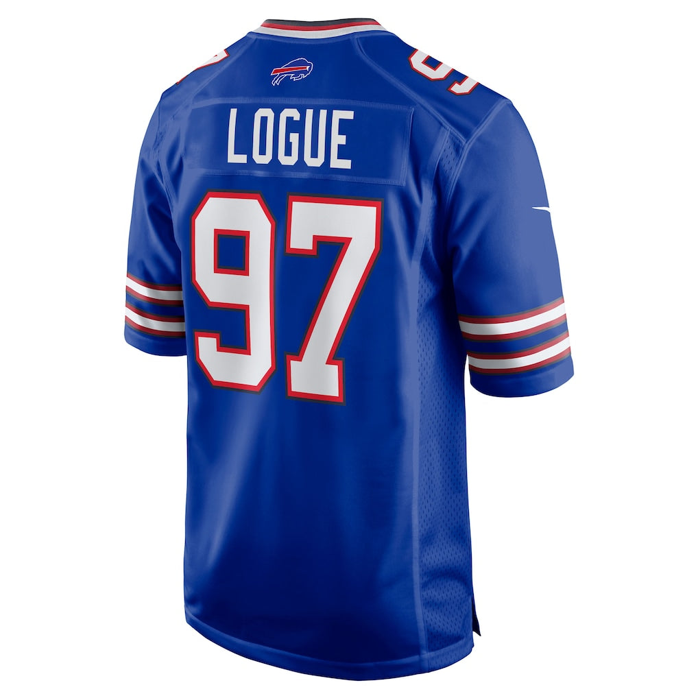 Punc B.Bills #97 Zion Logue Royal Team Game Jersey