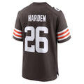 Punc C.Browns #26 Myles Harden Brown Team Game Jersey