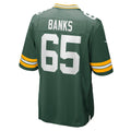 Punc GB.Packers #65 Aaron Banks Green Team Game Jersey