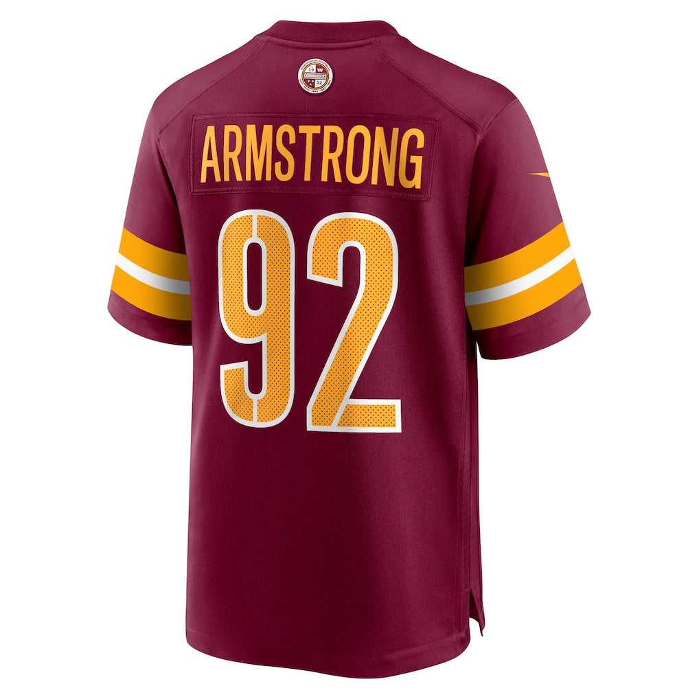 Punc W.Commanders #92 Dorance Armstrong Burgundy Game Jersey