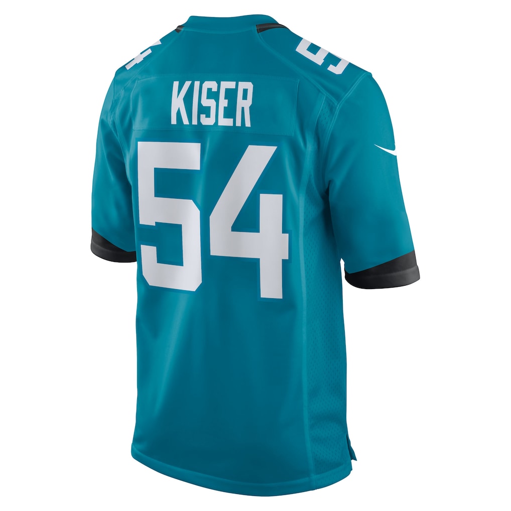 Punc J.Jaguars #54 Jack Kiser Teal Team Game Jersey