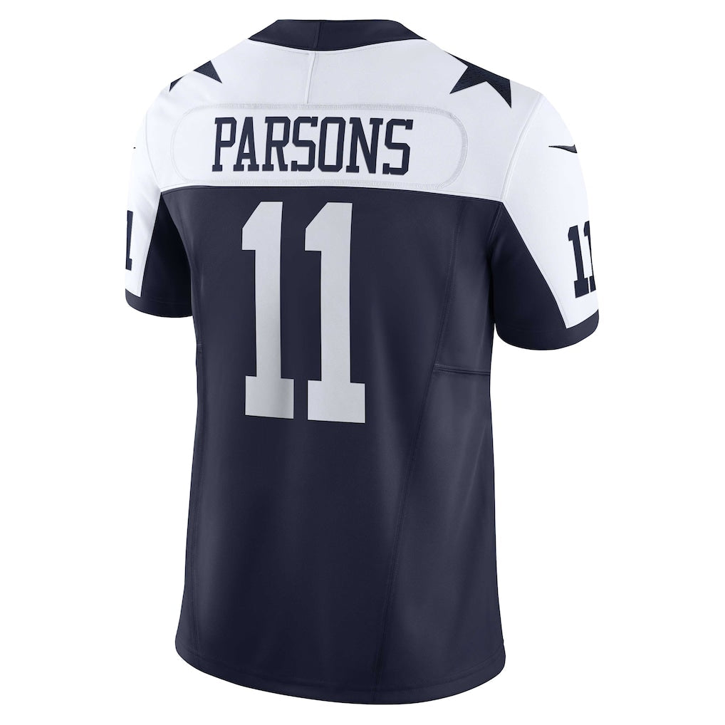 Punc D.Cowboys #11 Micah Parsons Navy Vapor F.U.S.E. Elite Jersey
