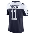 Punc D.Cowboys #11 Micah Parsons Navy Vapor F.U.S.E. Limited Jersey