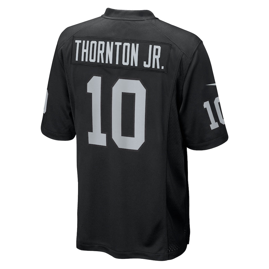 Punc LV.Raiders #10 Dont'e Thornton Jr. Black Team Game Jersey