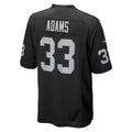 Punc LV.Raiders #33 Jamal Adams Black Team Game Jersey