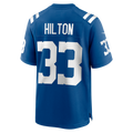 Punc IN.Colts #33 Mike Hilton Royal Team Game Jersey