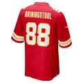 Punc KC.Chiefs #88 Jake Briningstool Red Team Game Jersey