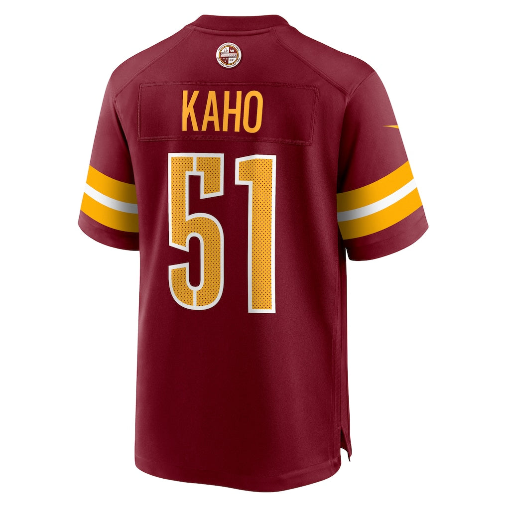 Punc W.Commanders #51 Ale Kaho Burgundy Team Game Jersey
