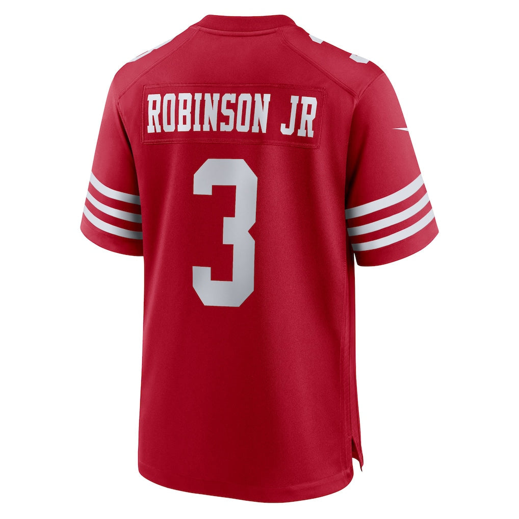 Punc SF.49ers #3 Brian Robinson Jr. Scarlet Team Game Jersey